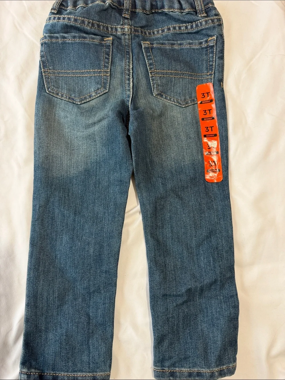 The Children's Place Dark Wash Skinny Jeans - Blue Denim